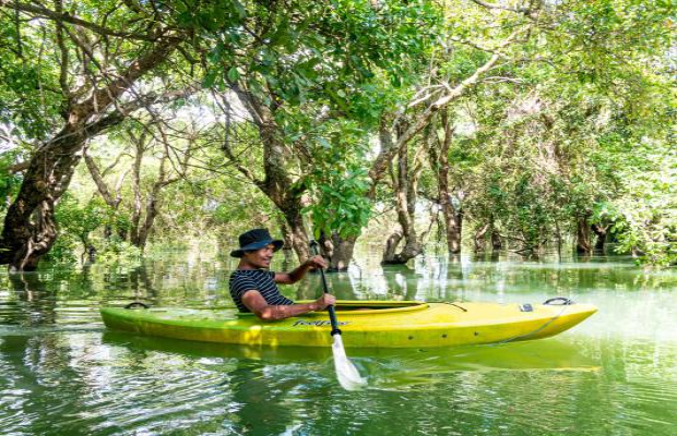 Floating Forest Kayak tour Tonle Sap